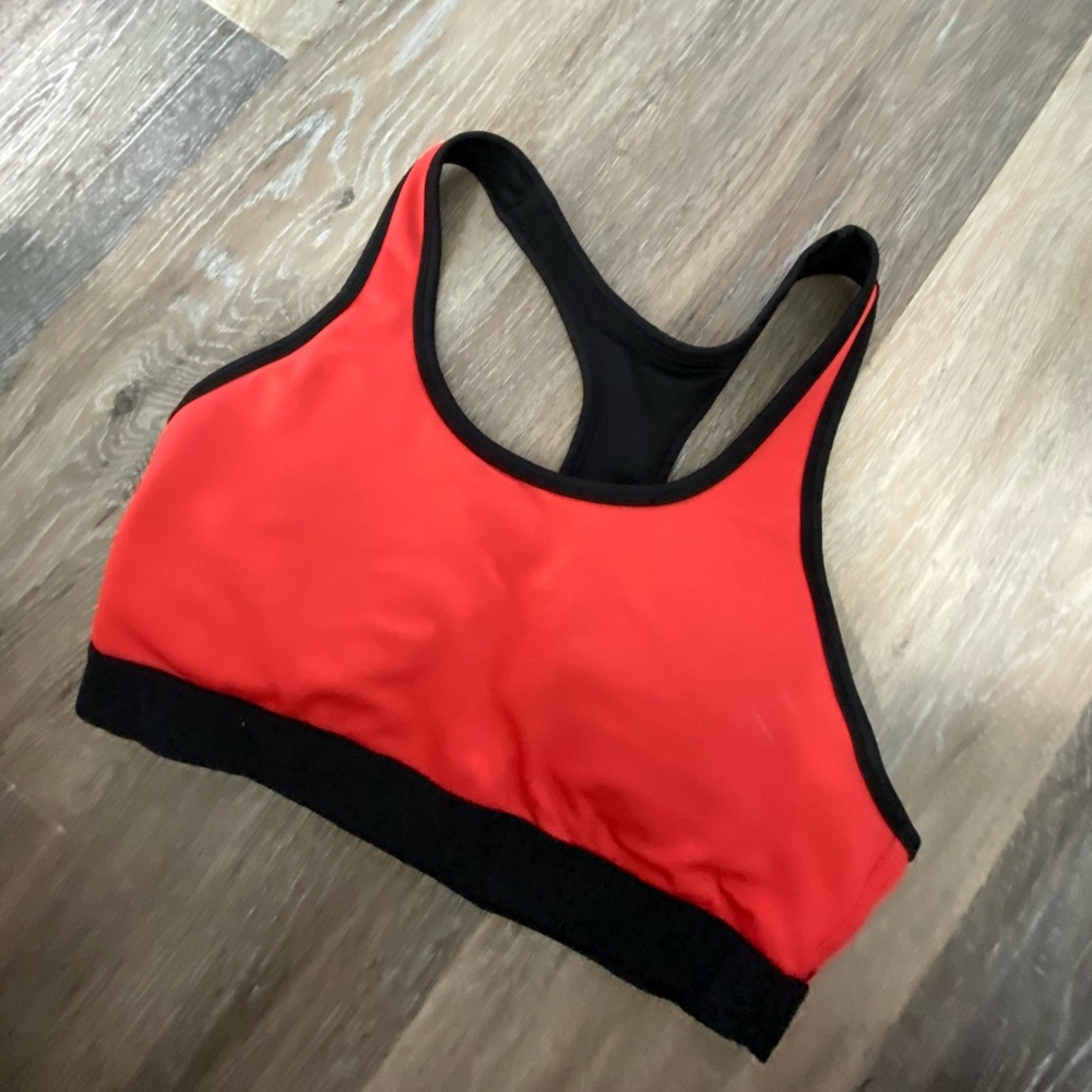 Aerie- red sports bra with padding